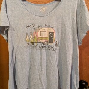 Blue 84 Heathered Light Blue Tee